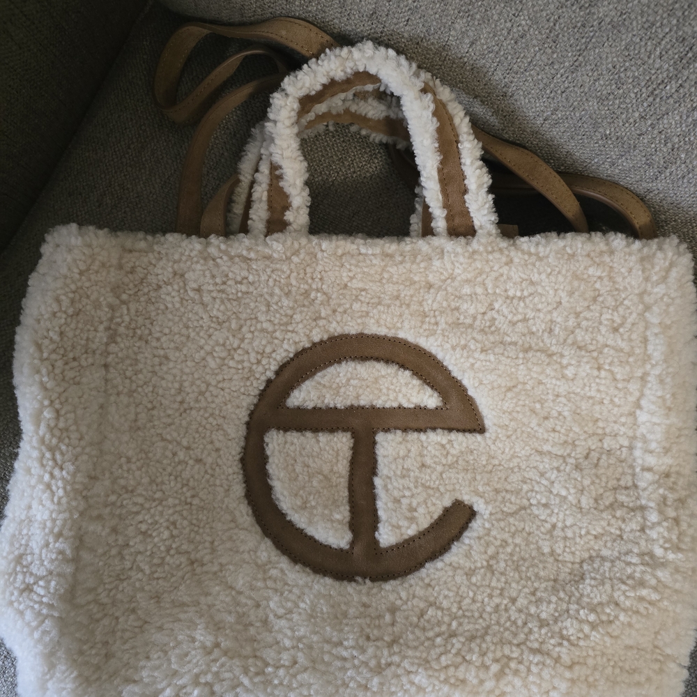 Telfar X UGG Cream Shearling Tote Bag